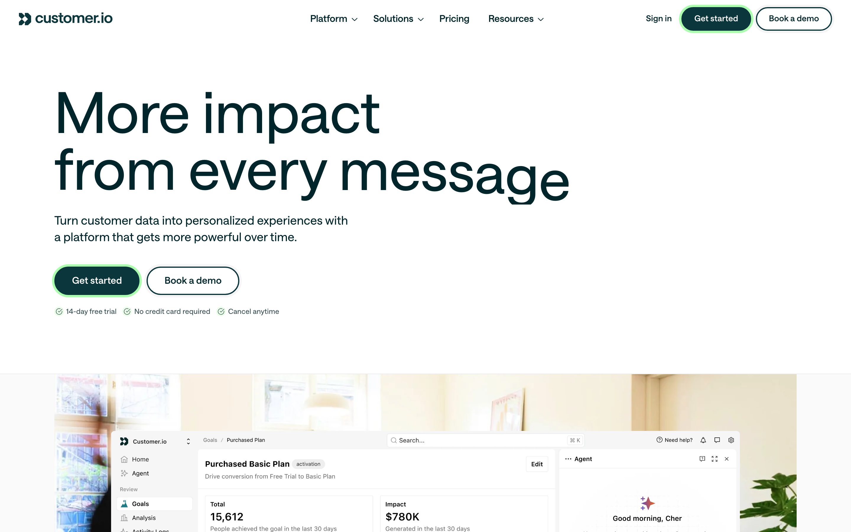 Preview of Customer.io