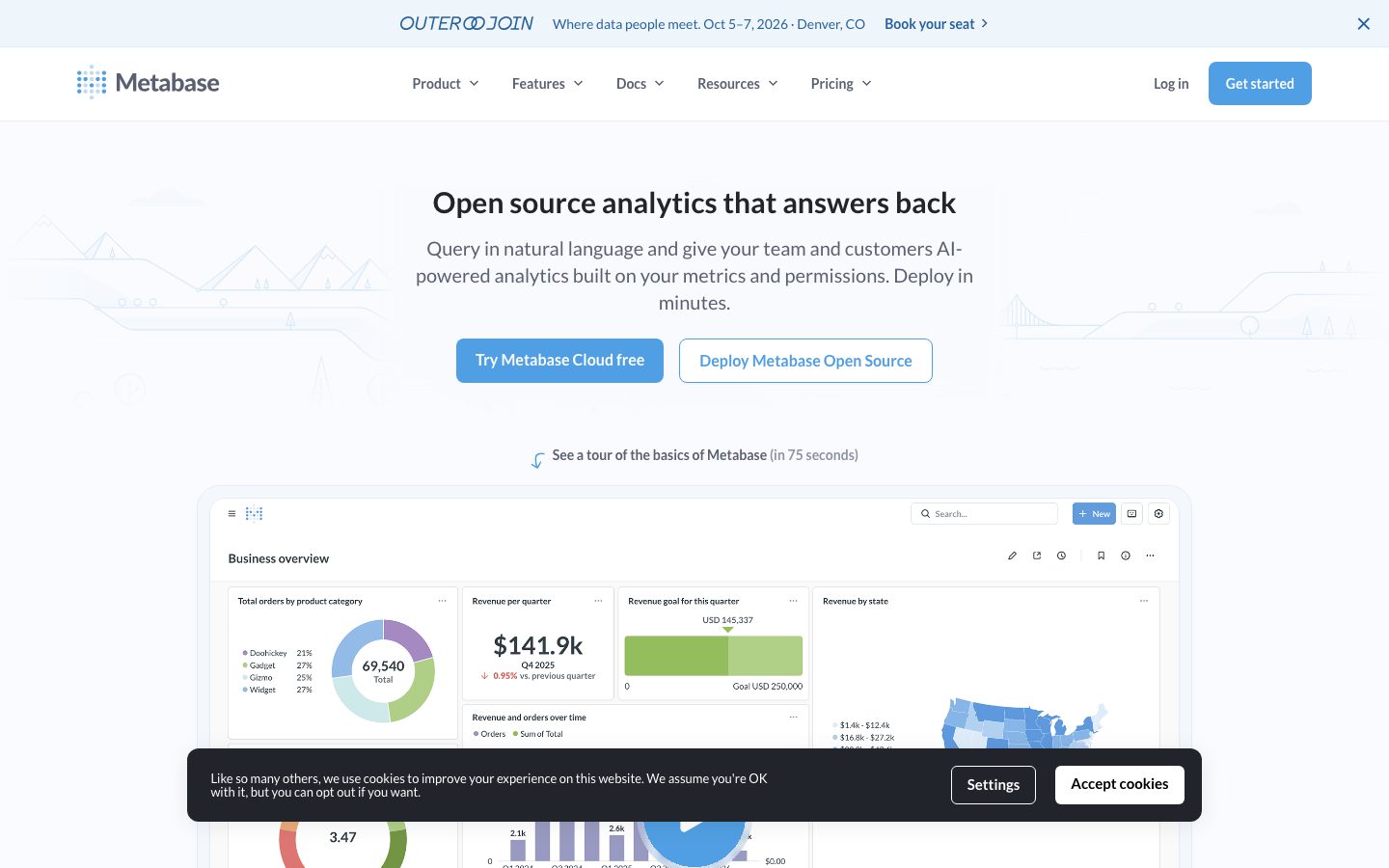 Preview of Metabase