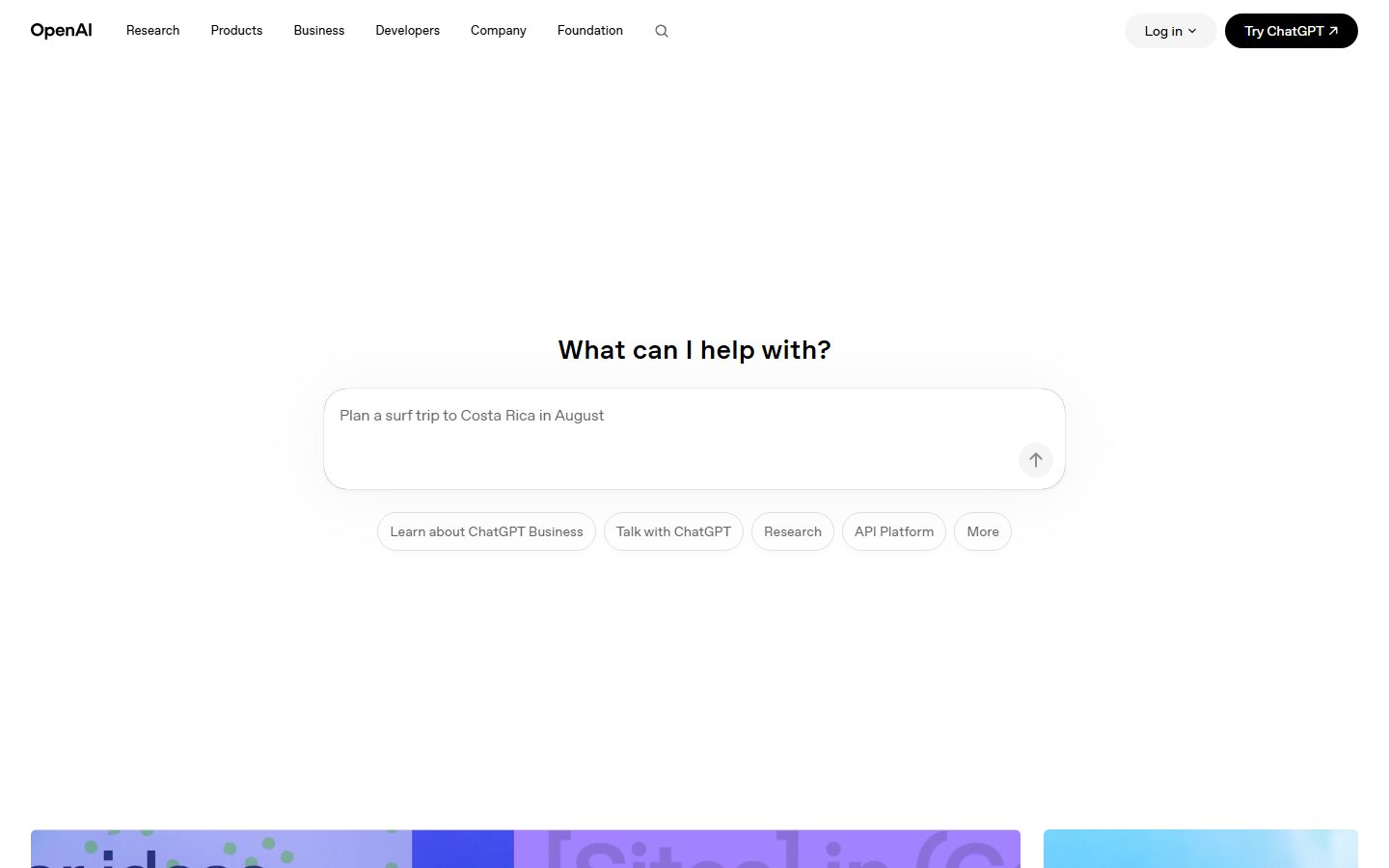 Preview of OpenAI