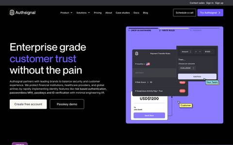 Authsignal design