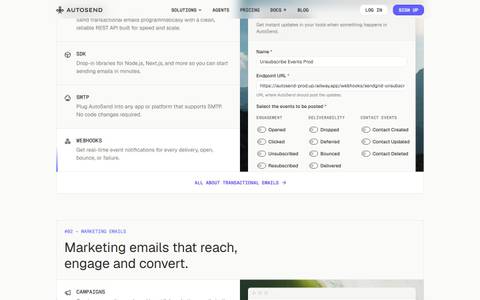 AutoSend design