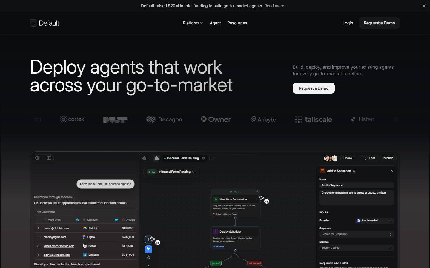 Default homepage design, full-page screenshot