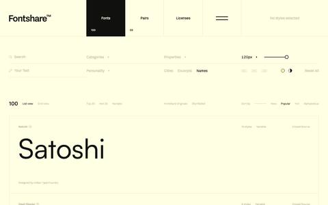 Fontshare design