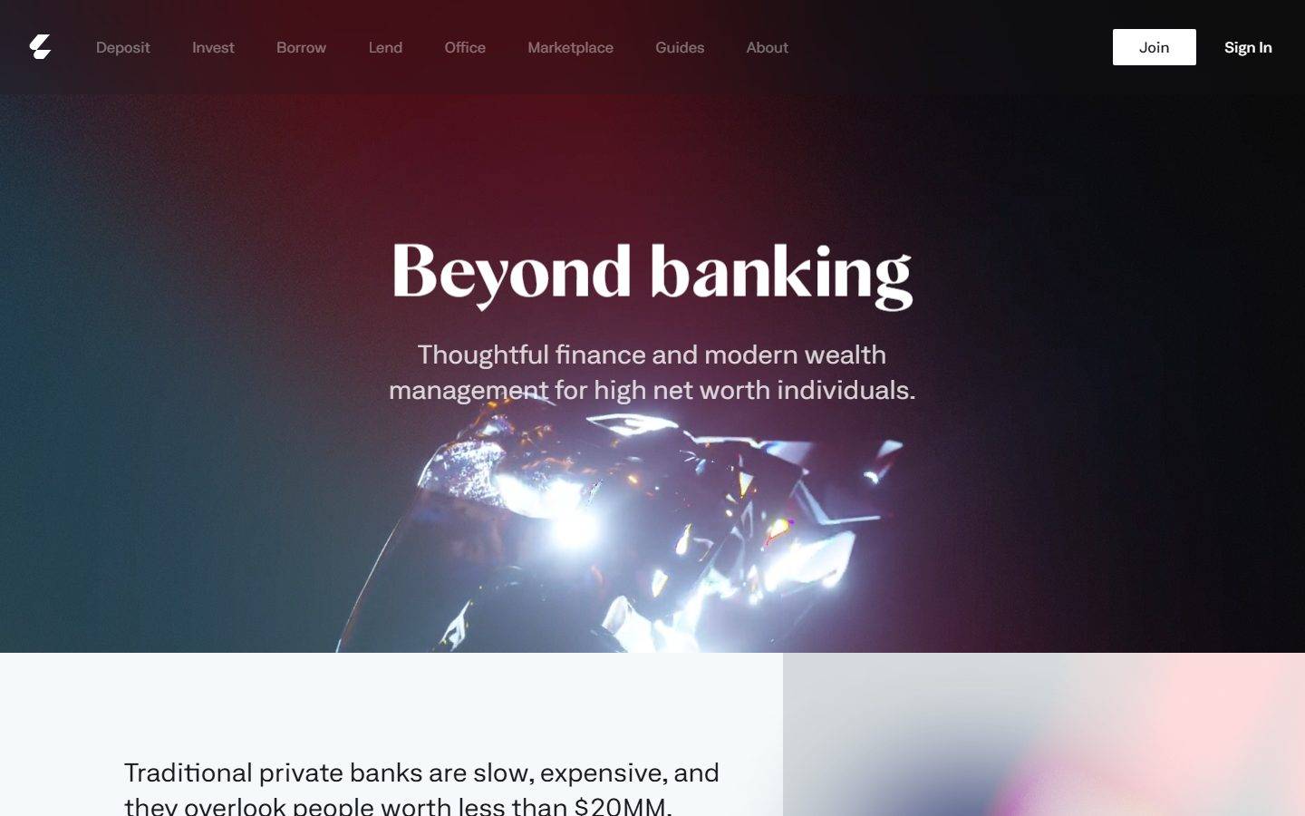 Letter homepage design, full-page screenshot