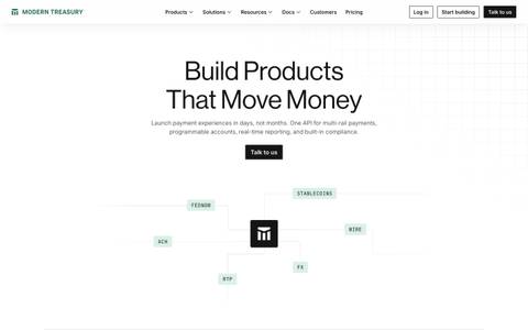 ModernTreasury design