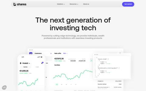 Shares.io design