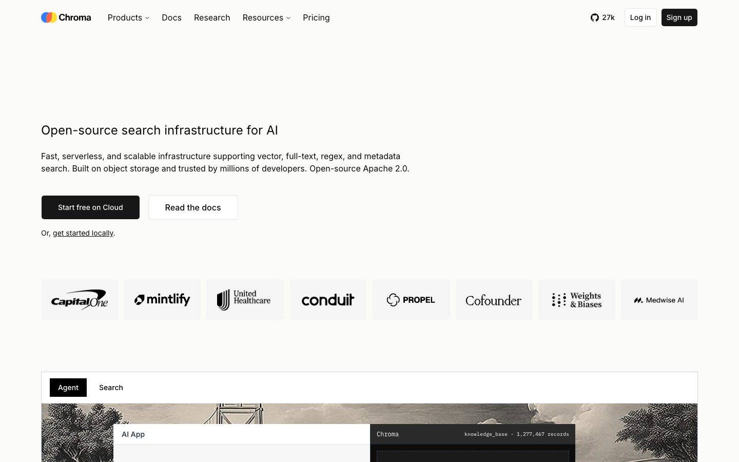 trychroma homepage design, full-page screenshot